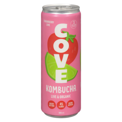 Cove Kombucha - Strawberry Limeade Organic