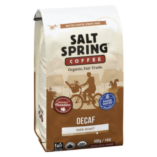 Salt Spring Coffee - Swiss Water Decaf Coffee Dark Roast