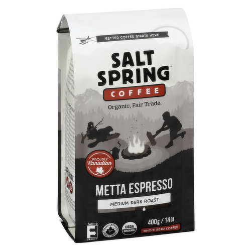 Salt Spring Coffee - Organic Metta Espresso Whole Bean