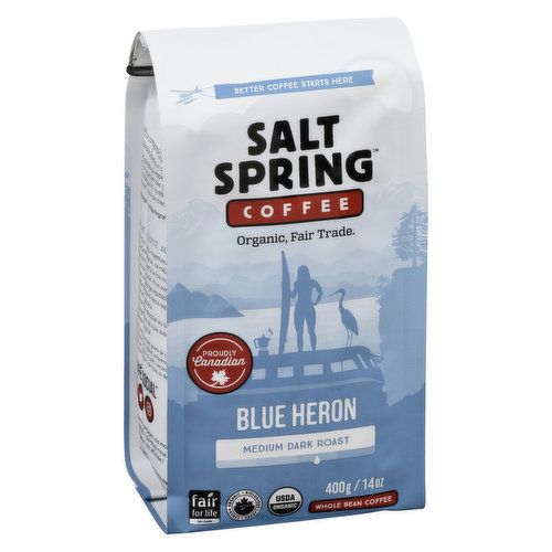 Salt Spring Coffee - Organic Blue Heron Whole Bean