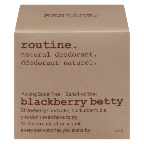 routine. - BSF Betty Deodorant