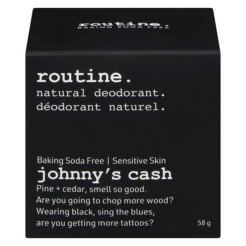 routine. - BSF Johnny Deodorant