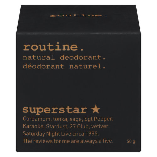 routine. - Natural Deodorant Cream Superstar