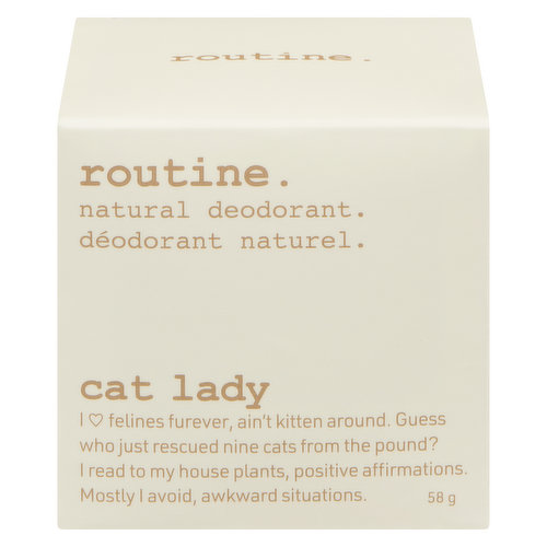 routine. - Natural Deodorant Cream Cat Lady