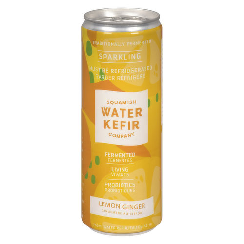 Squamish Water Kefir - Water Kefir Beverage - Lemon Ginger