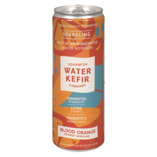 Squamish Water Kefir - Water Kefir Beverage - Sparkling Blood Orange