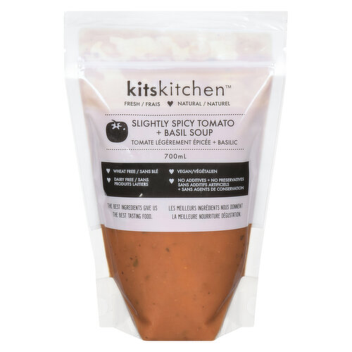 KitsKitchen - Slightly Spicy Tomato & Basil Soup