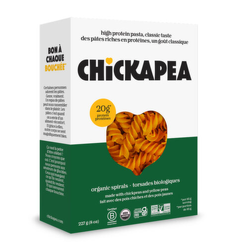 Chickapea - Organic Spirals Pasta