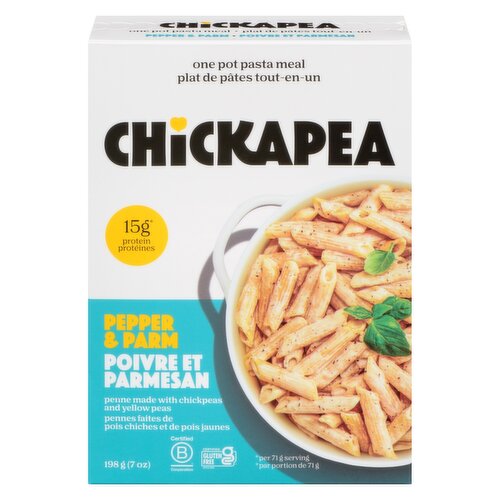 Chickapea Pasta - Chickepea One Pot Peppy Parm