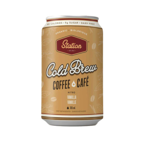 Station - Cold Brew Coffee, Nitro Vanilla, Organic