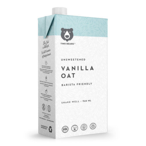 Two Bears - Oat Milk Unsweetened Vanilla