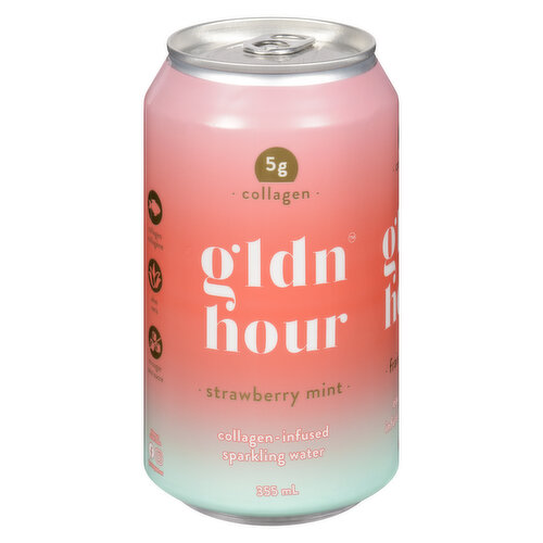 gldn hour - Collagen Sparkling Water Strawberry Mint