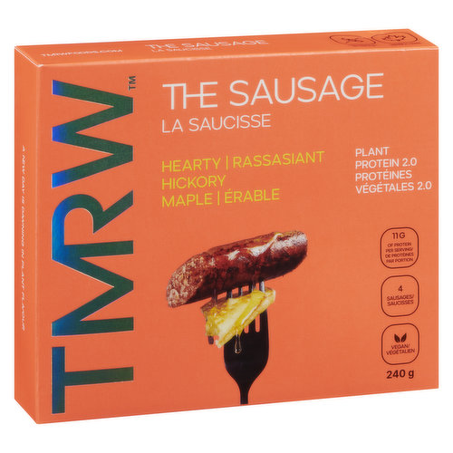 4x60g sausages. Delicious and satisfying. 21g of protein per serving.