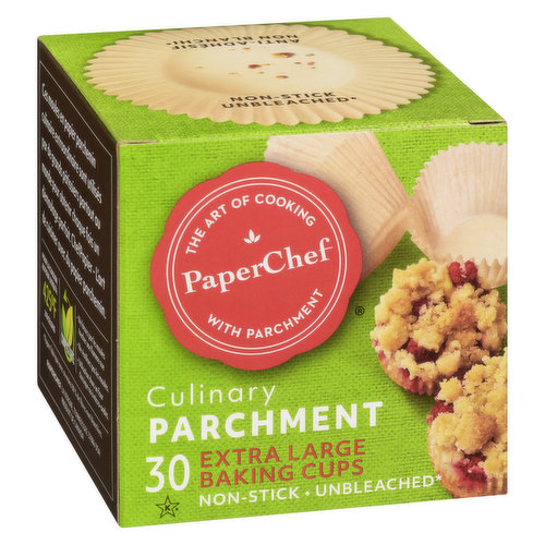 PaperChef - Culinary Parchment Baking Cups, Extra Large