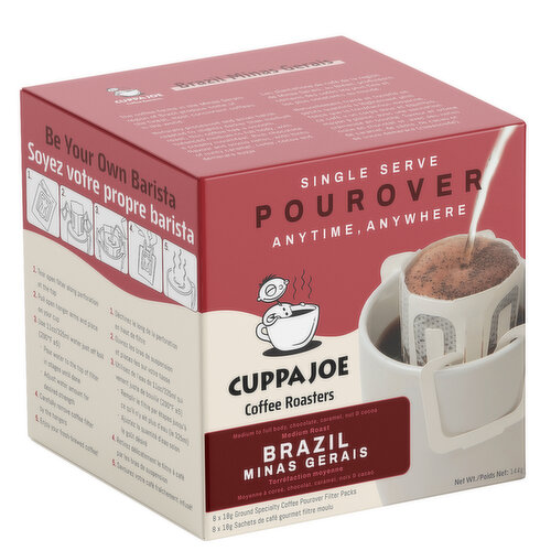 CuppaJoe coffee - Brazil Mina Gerais Single Srve