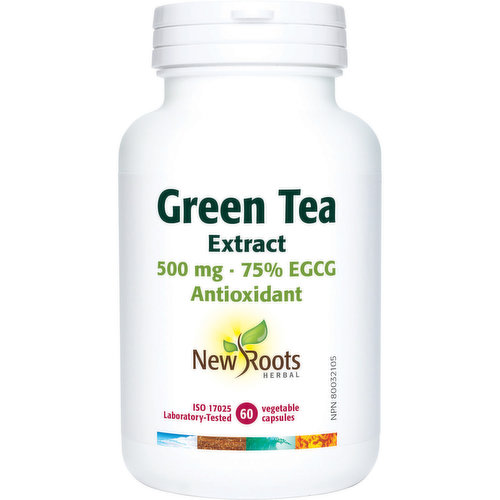 New Roots Herbal - Green Tea 500mg 75% EGCG