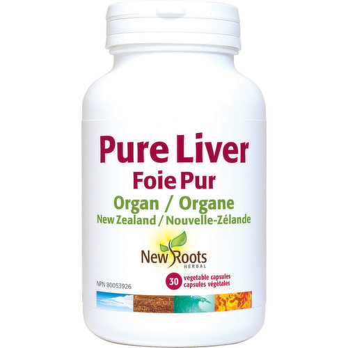 <em>Dietary Terms:</em><br>Non-GMO, Product of Canada<br>The liver is the most complex organ of the human body, with a workload that includes over 500 functions affecting all aspects essential to life. <br>Pure?Liver comes from New Zealand grass-fed cattle, and is free from pesticides, antibiotics, growth hormones, or bovine spongiform encephalopathy (BSE). It is lyophilized to preserve its freshness and properties. <br><ul><li>Helps the body metabolize fats and proteins</li><li>Helps the development and maintenance of bones, cartilage, teeth, and gums</li><li>An antioxidant for the maintenance of good health</li></ul>