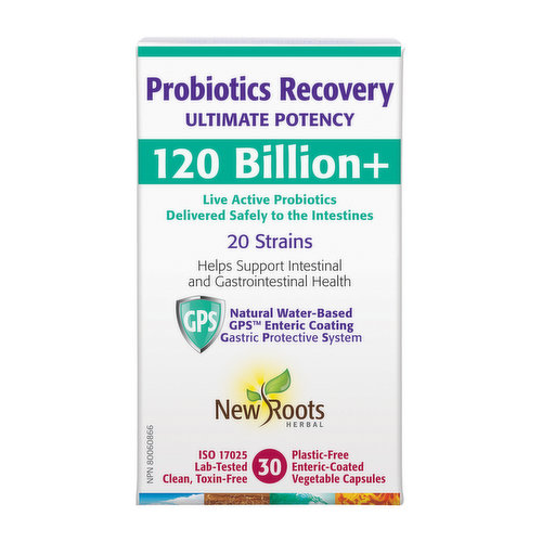 New Roots Herbal - Probiotics Recovery 120 Billion