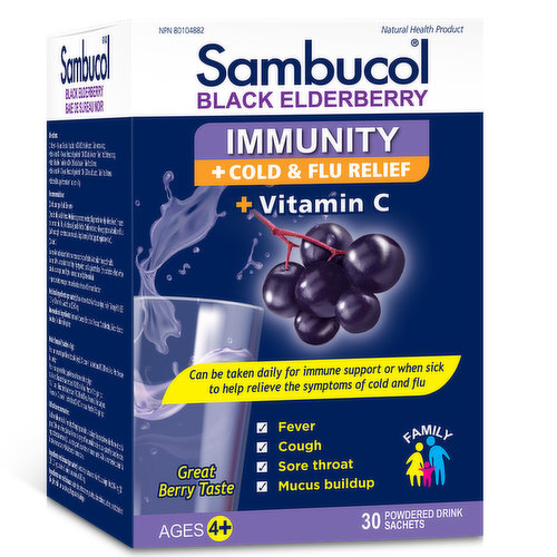 Sambucol - Immunity Powdered Drink, Black Elderberry