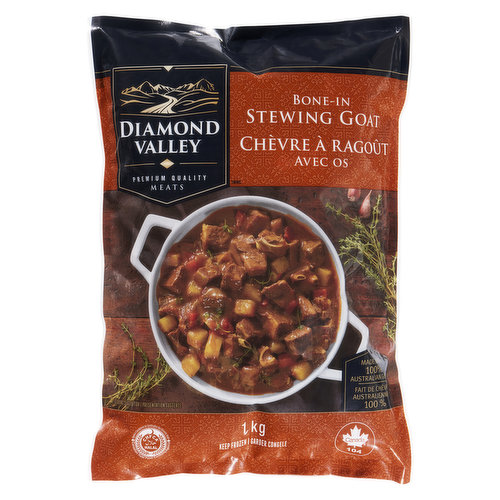 Diamond Valley - Stewing Goat Bone-In, Frozen