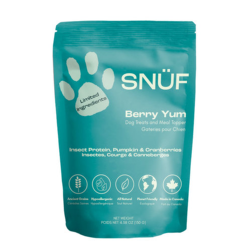 Snuf - Berry Yum Oven Baked Dog Treats & Meal Topper