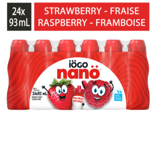 Iogo - Nano Yogurt Drink Strawberry/Raspberry