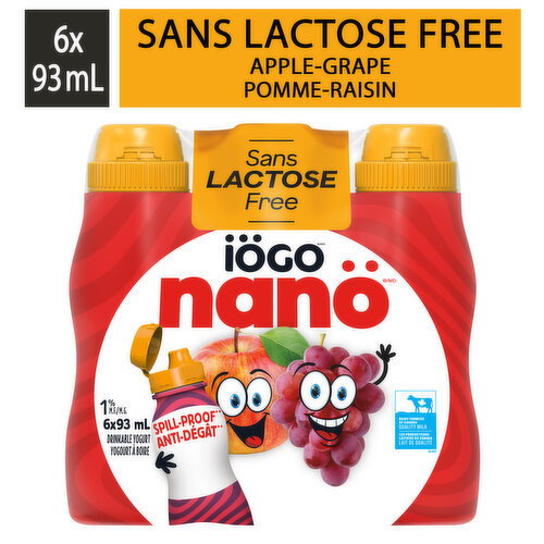 nanö - Drinkable yogurt Peach - 6x93ml - IÖGO