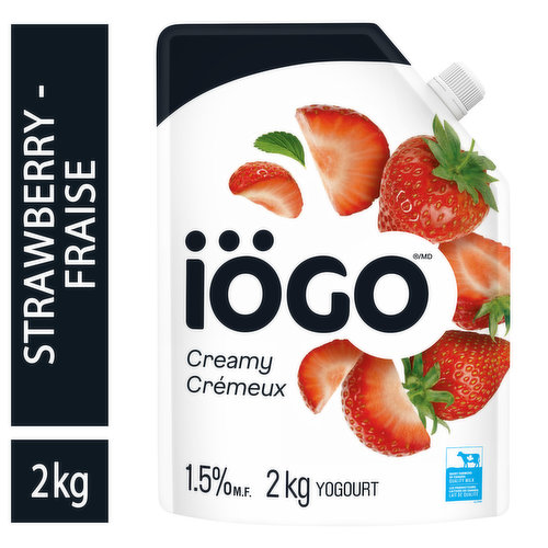 Iogo - Smooth & Creamy Yogurt 1.5% M.F.- Strawberry