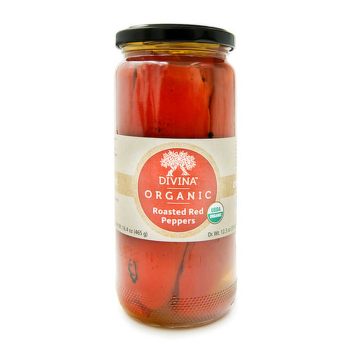 Divina - Organic Fire Roasted Peppers Jar