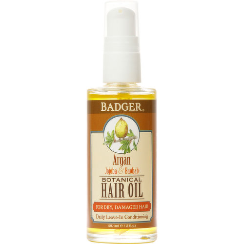 Badger - BADGER HAIR OIL ARGN DRY DMGD