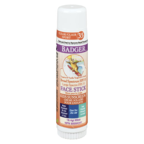 Badger - Sunscreen Clear Stick Kids SPF 35