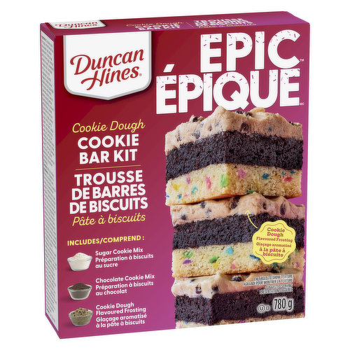 Duncan Hines - EPIC Cookie Dough Bars, Cookie Kit