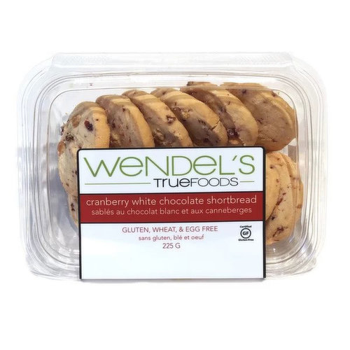 Wendels - Cranberry White Chocolate Shortbread Cookies