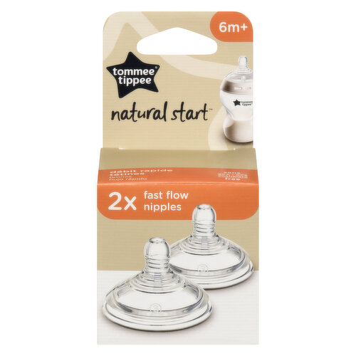 Tommee Tippee - Fast Flow Nipples - 6 Months+