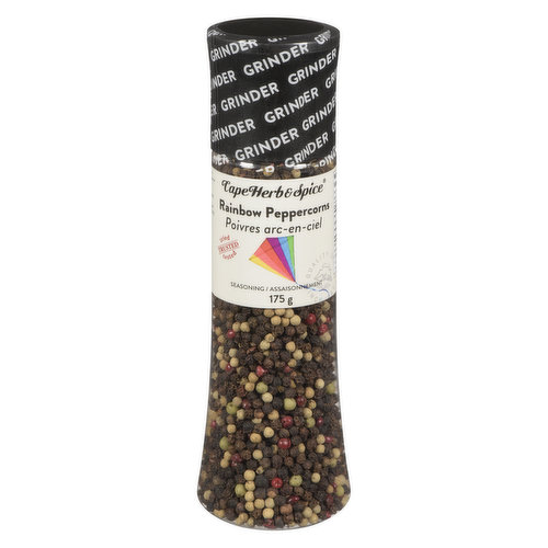 Cape Herb and Spice - Rainbow Peppercorns with Grinder
