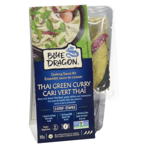 Blue Dragon - Green Curry 3 Step Cooking Sauce Kit