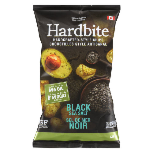 Hardbite - Potato Chips - Black Sea Salt