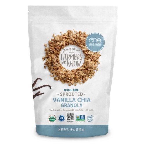 One Degree - Sprouted Oat Granola - Vanilla Chia