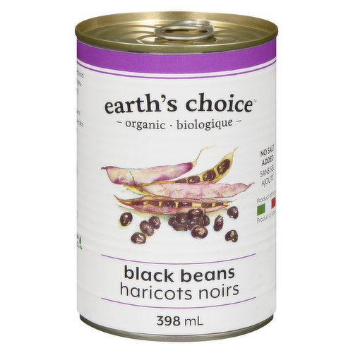 Earths Choice - Black Beans No Salt Added Organic