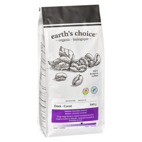 Earths Choice - Ground Coffee Dark Organic