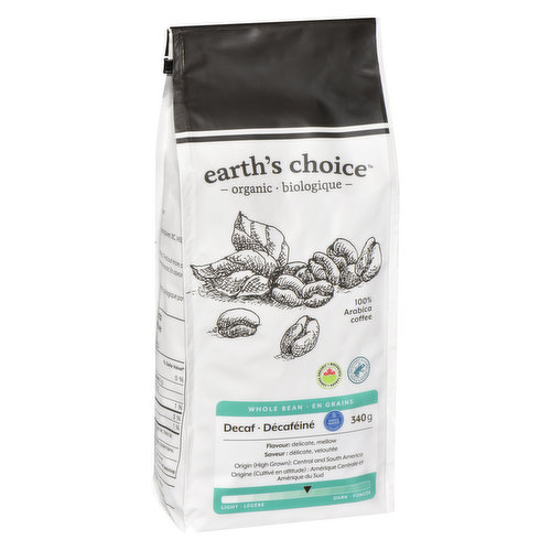 Earths Choice - Whole Bean Decaf Organic