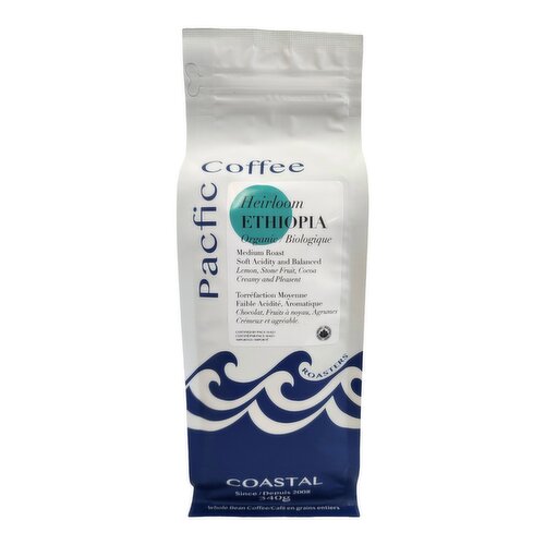 Pacific Coffee Roaster - Organic Ethiopian, Whole Bean