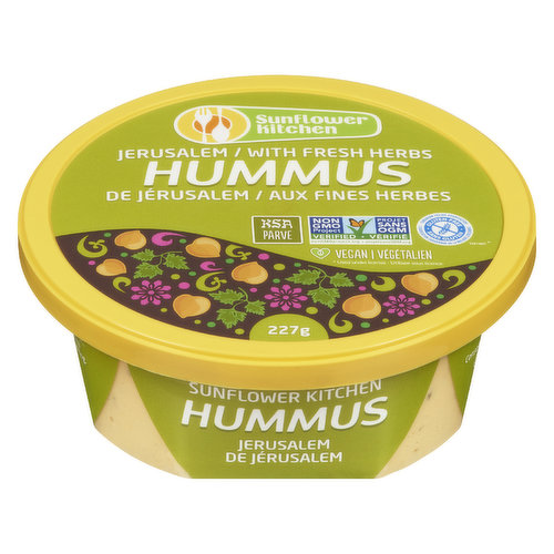 Sunflower Kitchen - Hummus Jerusalem with Herbs