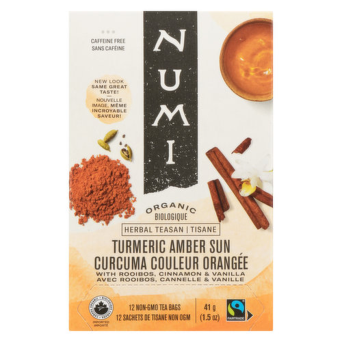 Numi Tea - Numi Organic Turmerc Amber Sun Tea