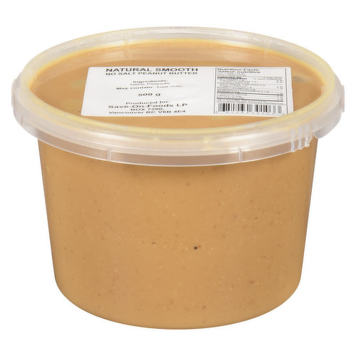 Save-On-Foods - Peanut Butter - Natural Smooth & Unsalted