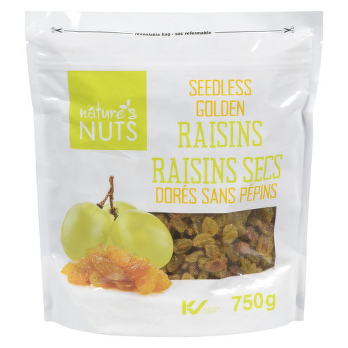 Nature's Nuts - Golden Raisin, Seedless