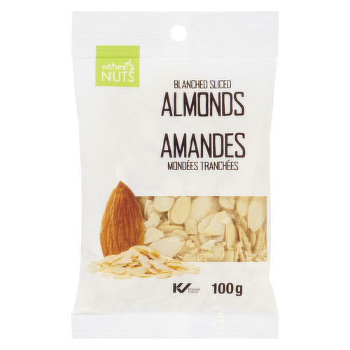 Nature's Nuts - Almonds, Blanched Sliced