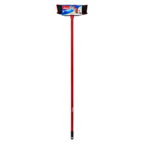 The Vileda 3 Action Broom Cleans all Dirt Effectively in One Sweep, even in Difficult Places such as Edges and Corners.