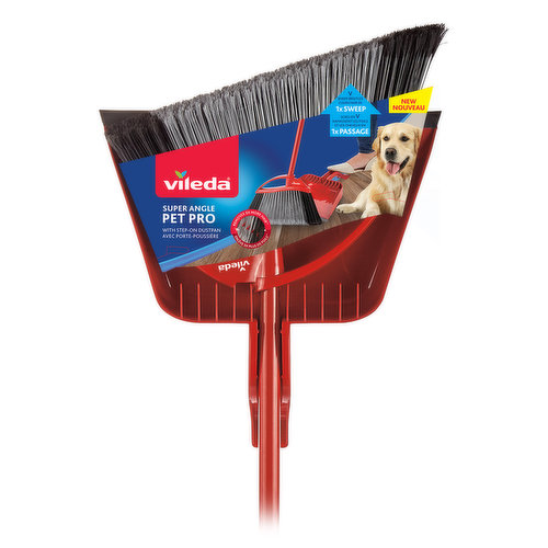 Vileda - Pet Pro Broom with Dust Pan