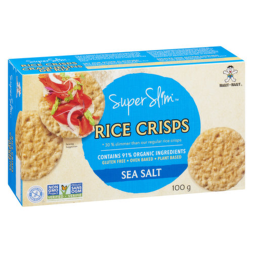 WANT WANT - Rice Crisps Super Slim Sea Salt